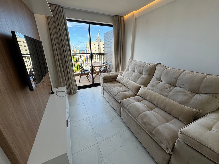 Apartment with 1 bedroom and living room, balcony