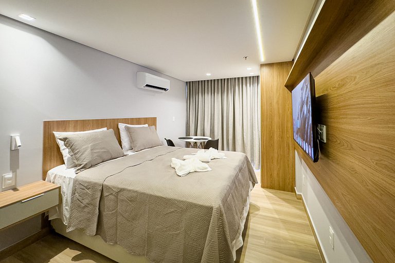 Flat beira-mar Cabo Branco com rooftop AH211