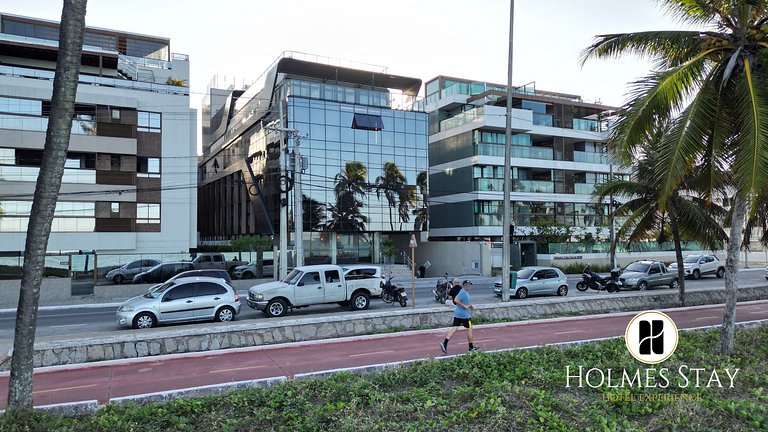 Flat beira-mar Cabo Branco com rooftop AH213