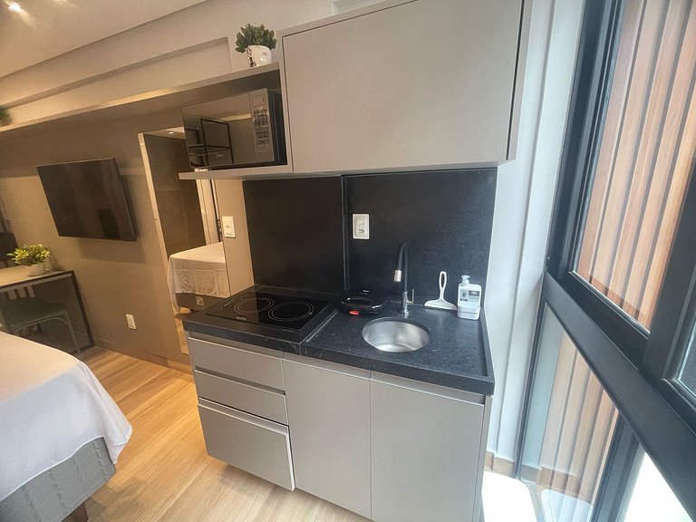 Flat beira-mar Cabo Branco com rooftop AH215