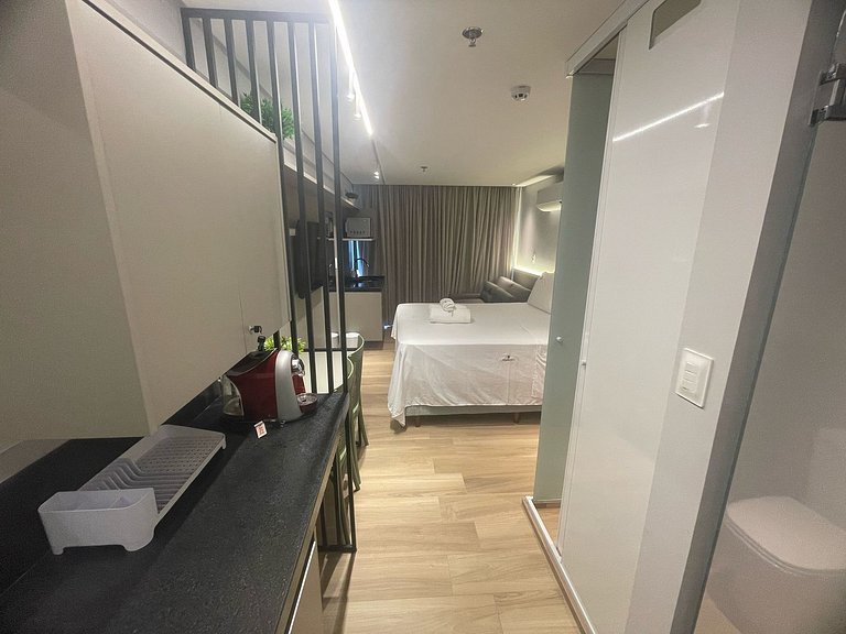 Flat beira-mar Cabo Branco com rooftop AH215
