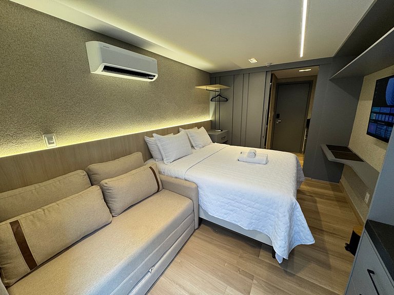 Flat beira-mar Cabo Branco com rooftop AH213