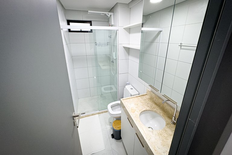 Apartment with 1 bedroom and living room, balcony