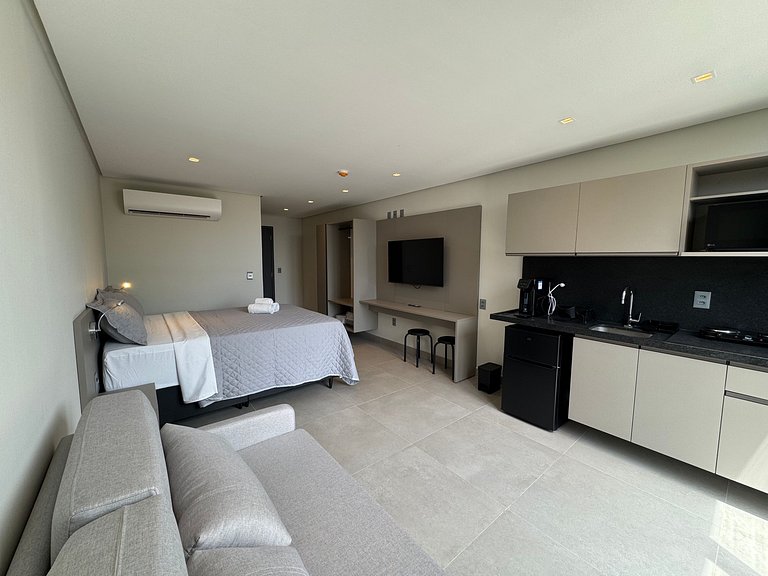 Flat de luxo completo no Acqua Tambau AQ2X9