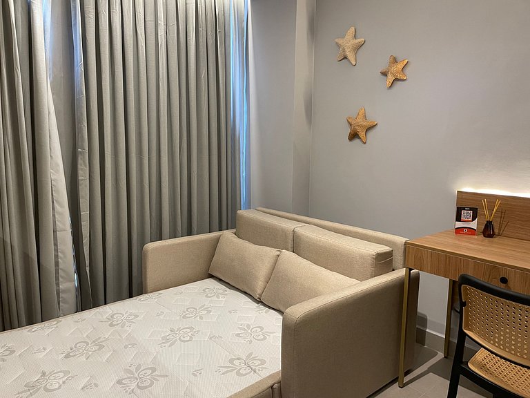 Apartamento de luxo com varanda no Acqua Tambau