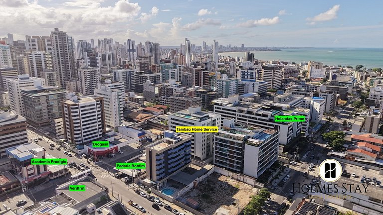 2 quartos em Tambaú perto de tudo! AH502