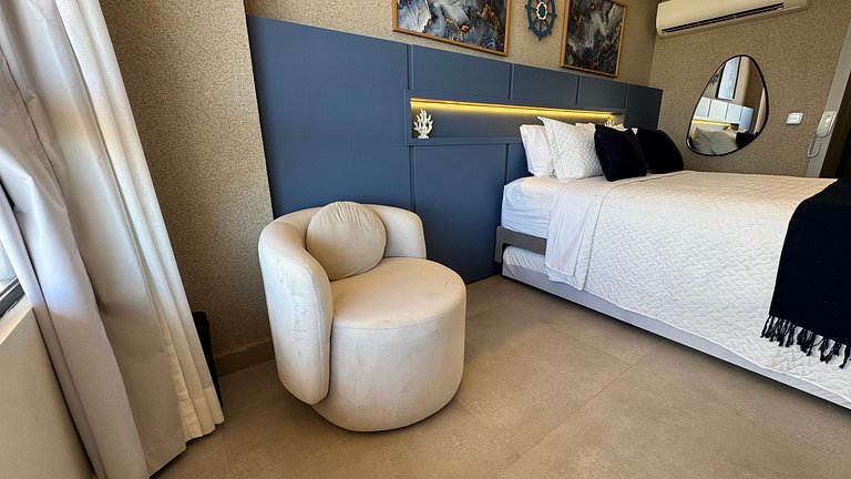 Flat de luxo completo no Acqua Tambau AQ6X1