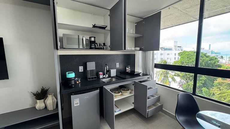 Apartamento de luxo com varanda no Acqua Tambau