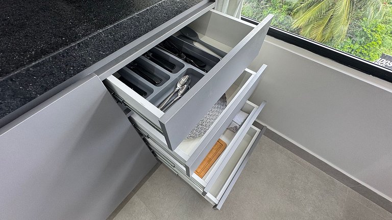 Apartamento de luxo com varanda no Acqua Tambau